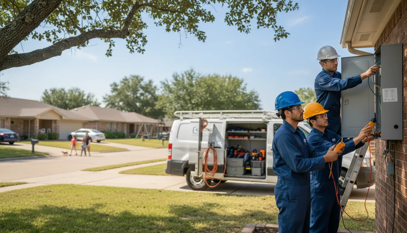 Certified electrician providing emergency electrical services in Eola, IL